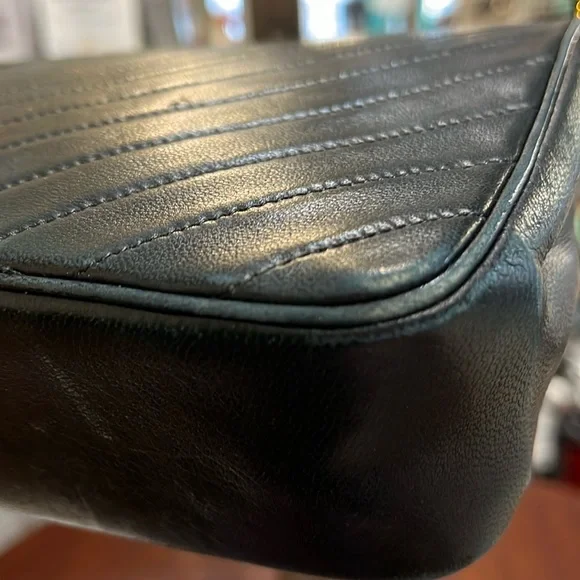 Vintage 1980’s Channel Diagonal Quilted Shoulder Bag with COA - Picture 14 of 16